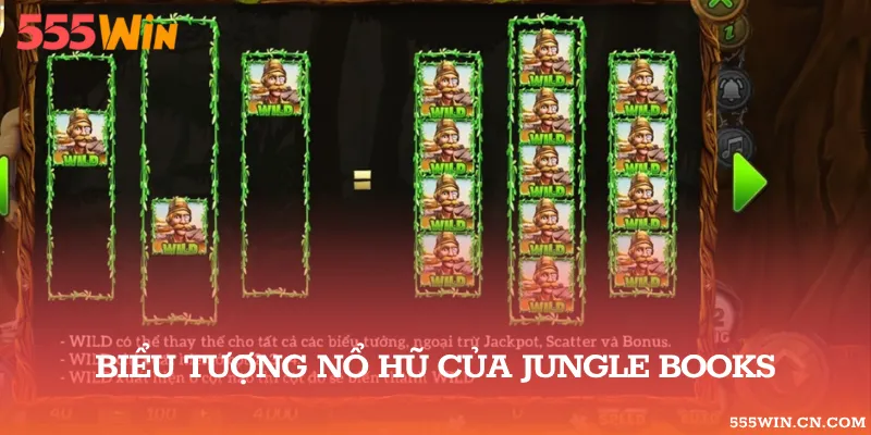 Biểu tượng nổ hũ xuất hiện trong Jungle Books